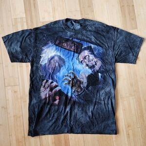 The Mountain Zombie Apocalypse Tee T-Shirt Men's XL Grey Stone Wash Tie Dye EUC
